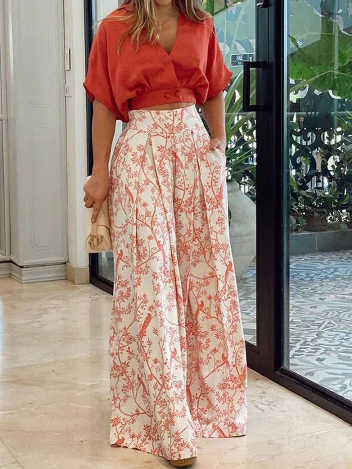 Diana - Trendy Two-Piece Set Summer Elegance