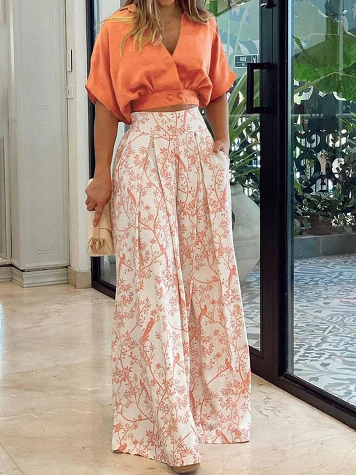 Diana - Trendy Two-Piece Set Summer Elegance