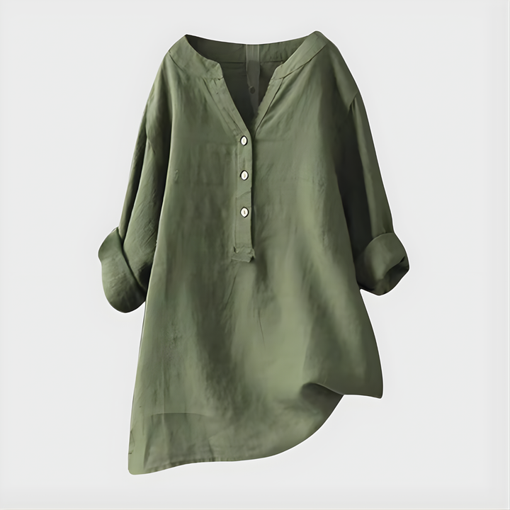 Veronique™ Elegant V-Neck Blouse