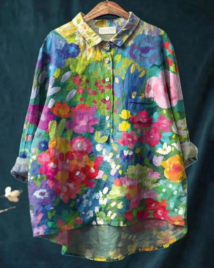 Jenny | Stylish Floral Button-Down Shirt
