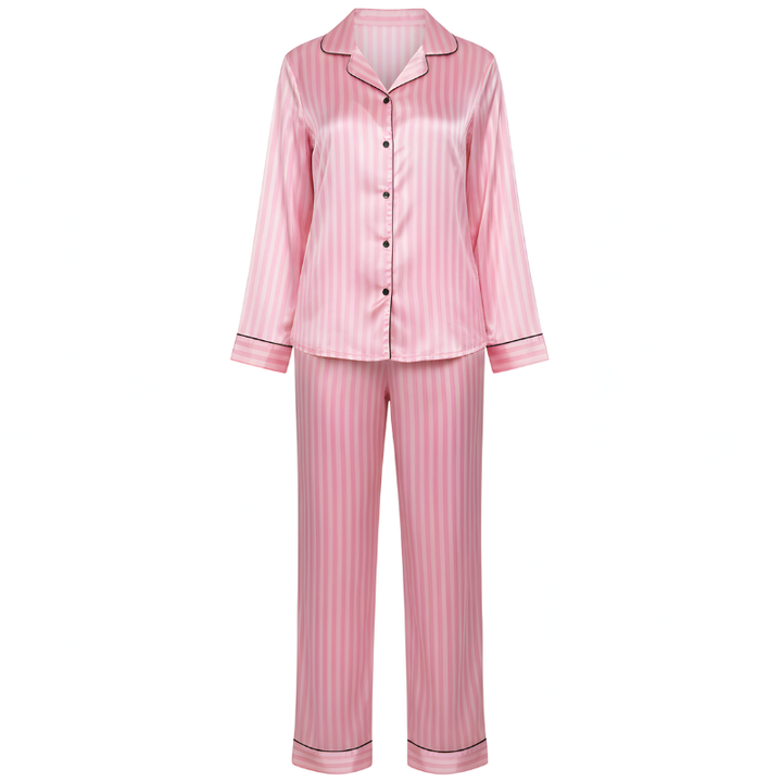 Pajama Set Buttons Long Pajama
