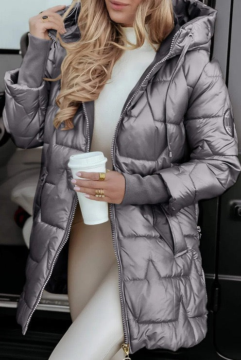 Virelle™ | Luxe Hooded Puffer Jacket