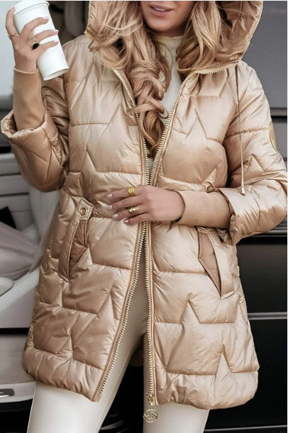 Virelle™ | Luxe Hooded Puffer Jacket