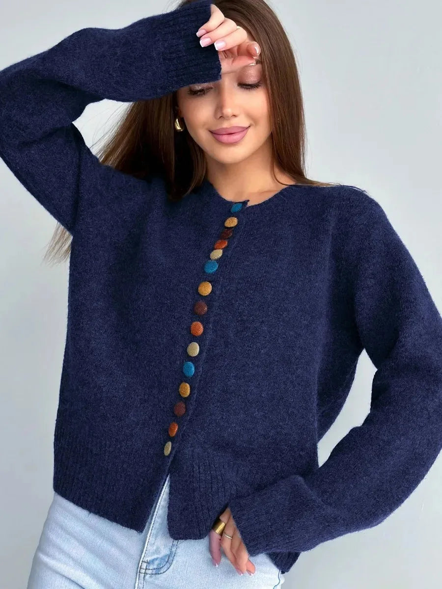 Noelle™ - Button-Detail Cardigan
