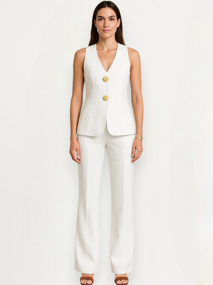 Sophie Button Blazer Set