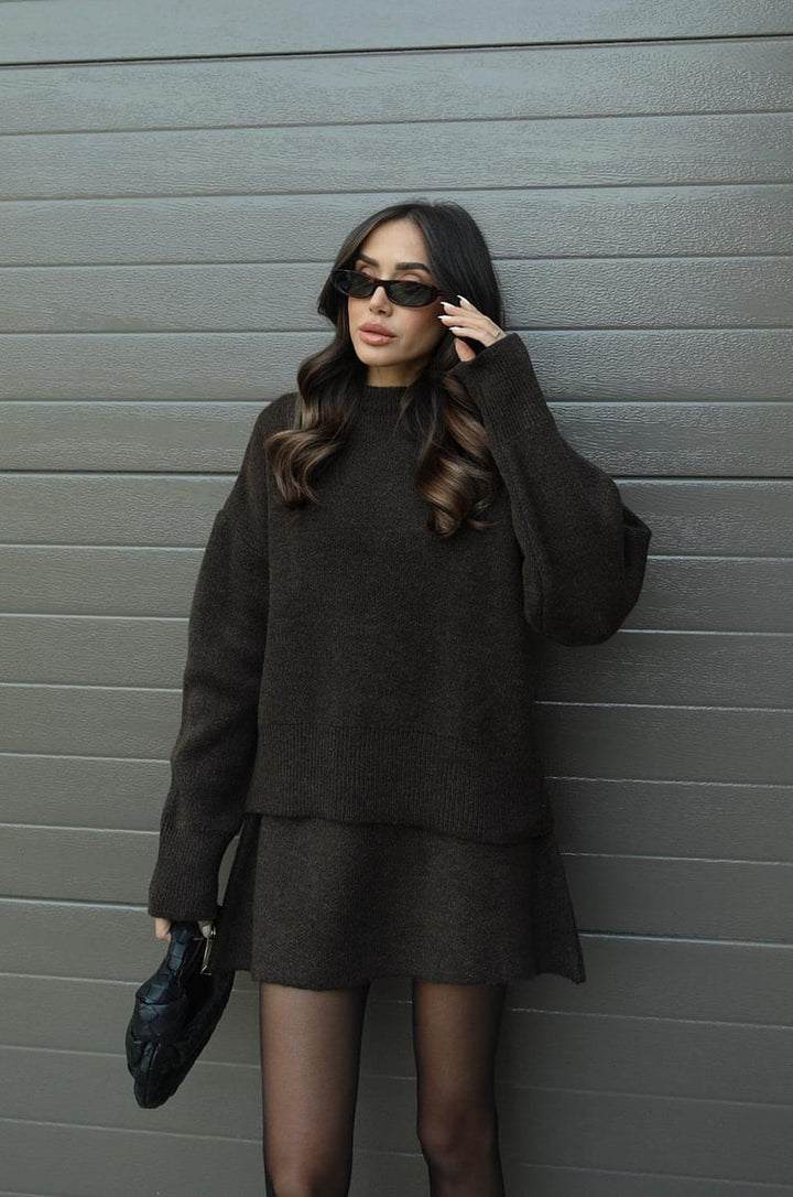 Amarli - Elegant Sweater Skirt Set